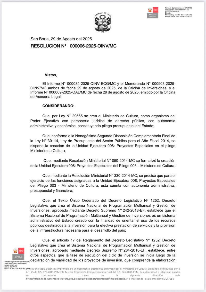 🚨Ahora: Comisión de Cultura presidida por la señora Congresista Susel Paredes cita a la Unidad Ejecutora Nro 008 del Ministerio de Cultura sobre la situación de la nueva sede del Archivo General de la Nación. Se inicia sesión en línea: youtube.com/live/8NeE6iod6…