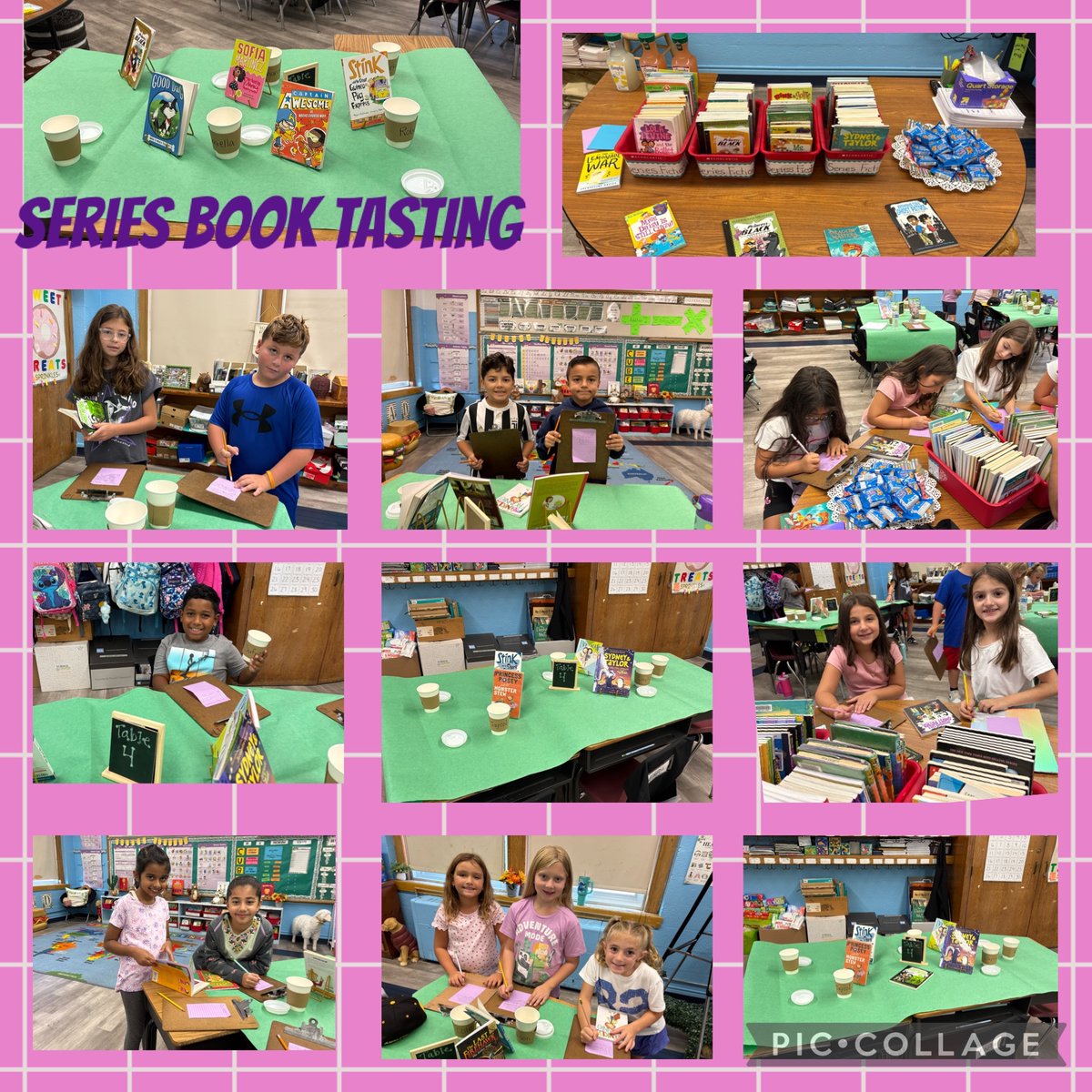 Today we started our new unit in reading with a series book tasting. We can’t wait to read our new series books with our reading partners! <a href="/polk_street/">Polk Street School</a>