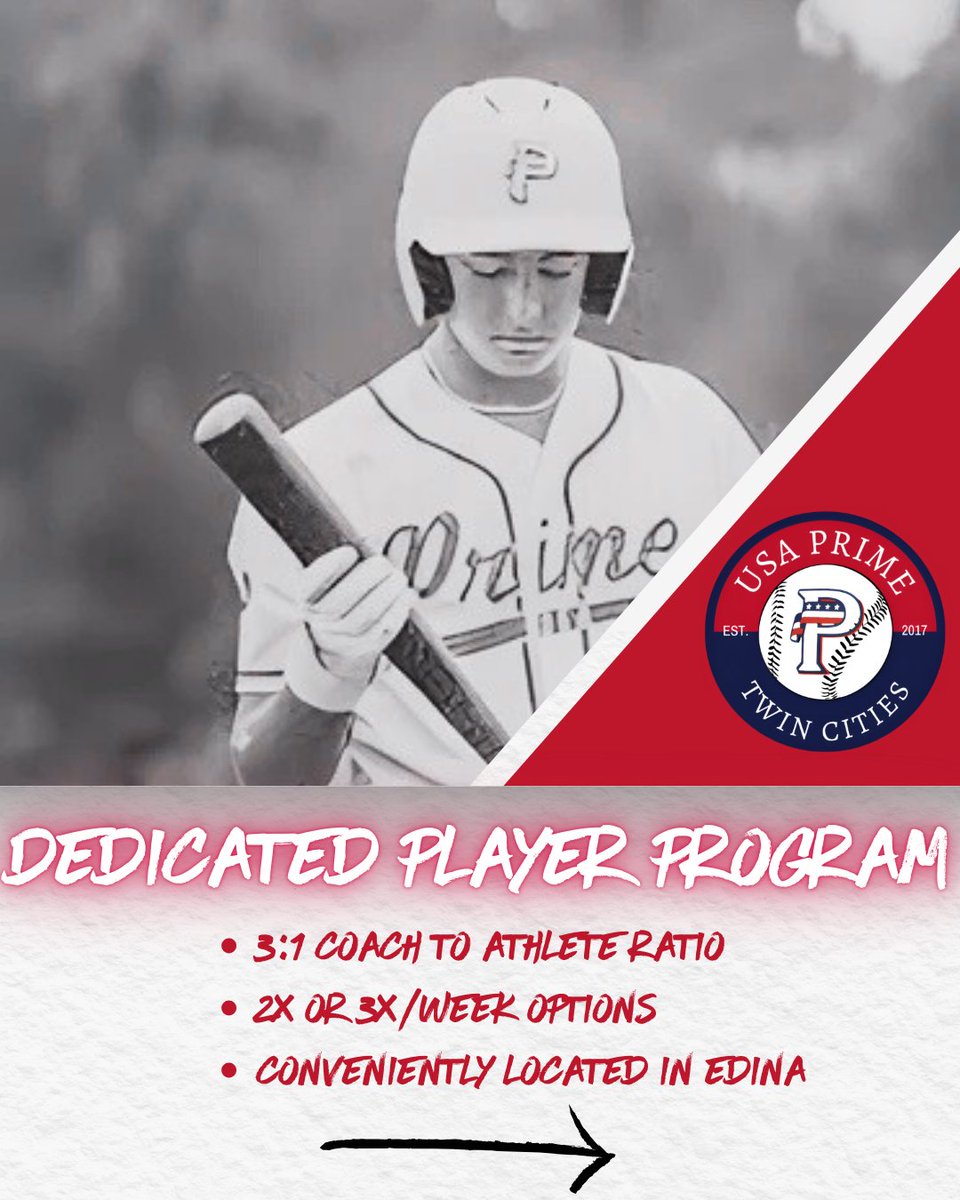 usaprimetc's tweet photo. Our Dedicated Player Programs are live❗Click the link in the description to pre-register today! 

To learn more about our programs from the coaches themselves, stop on in anytime from 5-8pm tonight! 🙌 
.
.
.
.
#primetakeover #primemovement #usaprimebaseball #usaprimetc https://t.co/GLY8IZFwnt