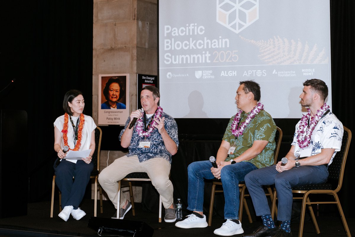 Friday was a great event at the Pacific Blockchain Summit!

Met some amazing people throughout the day and ensured I AVAX red pilled at least a few people.

The panel I spoke on about RWAs was a great discussion with two amazing gentlemen from Aptos and Building Inc, and