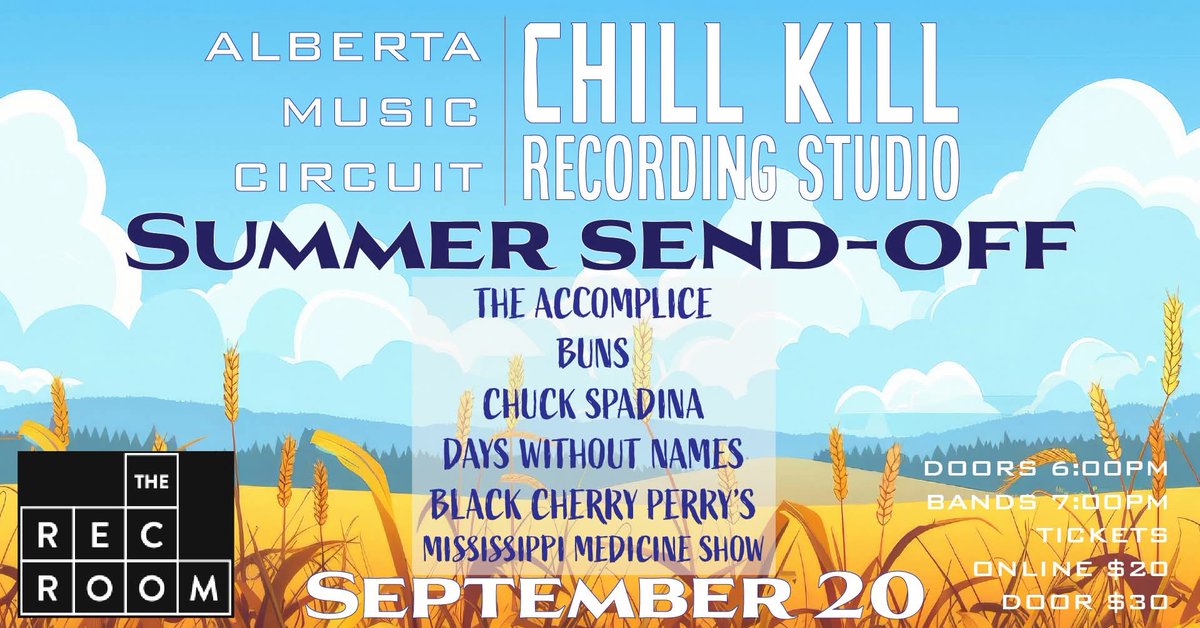 We are playing Calgary this Saturday night at the Rec Room! #bethere