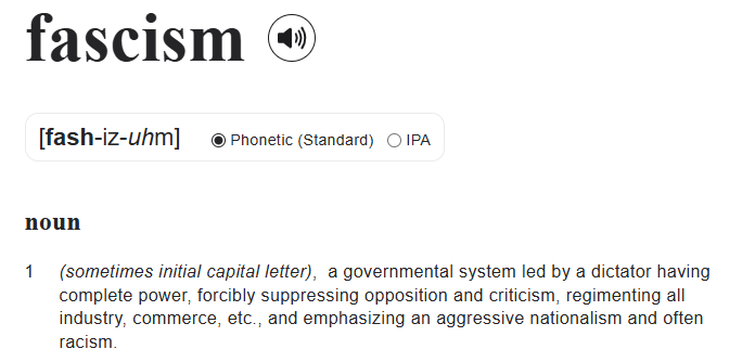 This is just blatant fascism. There is no other way to describe it