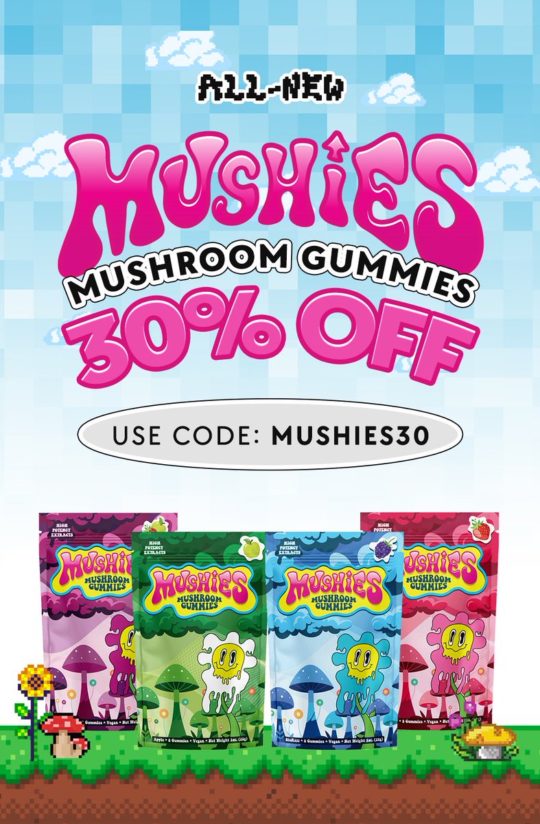 RealMushroomFX's tweet photo. Melt your mind, not your wallet. 🍄🕹️
New Drop: Mushies Magic Mushroom Gummies are now 30% off with code MUSHIES30.
This reality-bending deal won’t last!
👉 https://t.co/Jv1FjAhmGL https://t.co/BCTVKlKXCX