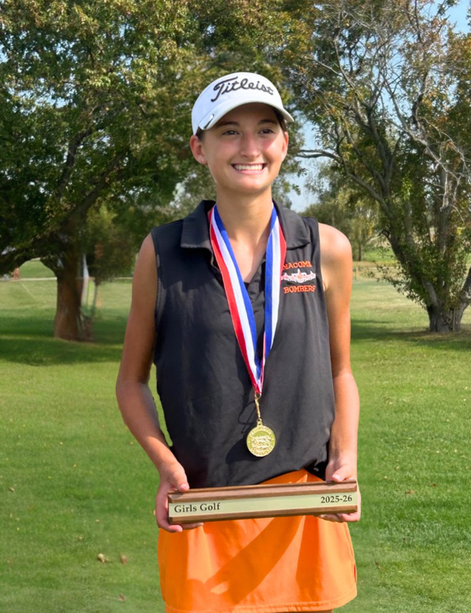 Reese finishes off a good week of athletic success for the Watson family. Drew with a big home football win against Illini West, Connor medalist at  his tournament for Monmouth  golf and Reese shooting a career best 79 to win medalist at the Prairieland conference tournament.