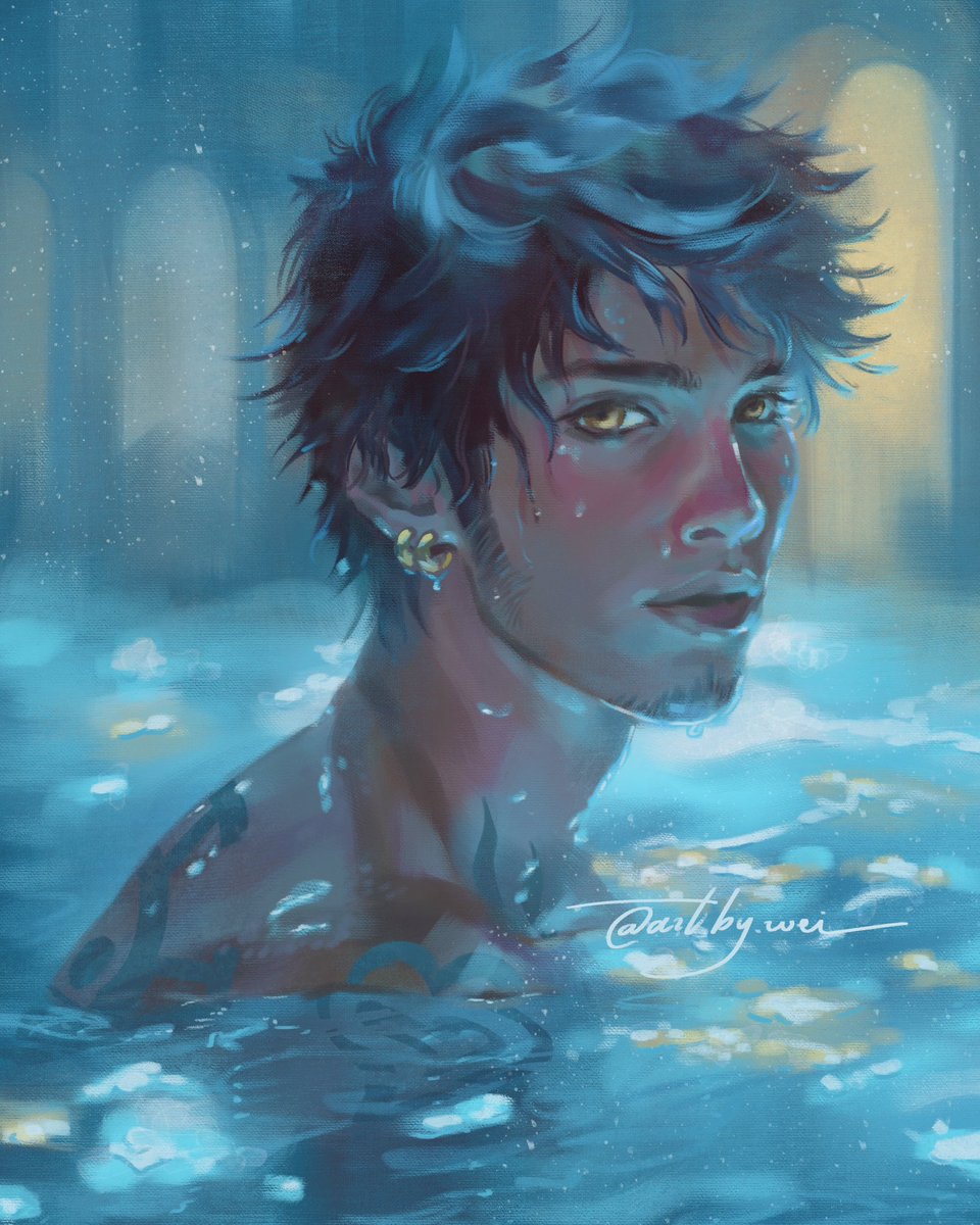 Law in blue💙
lighting &amp; color study 
#trafalgarlaw #onepiece