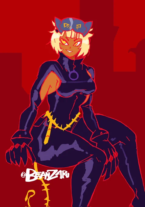 would it be wrong to say my Catwoman is Hispanic even tho I based her on Eartha Kitt and Ramelthal from Guilty gear??