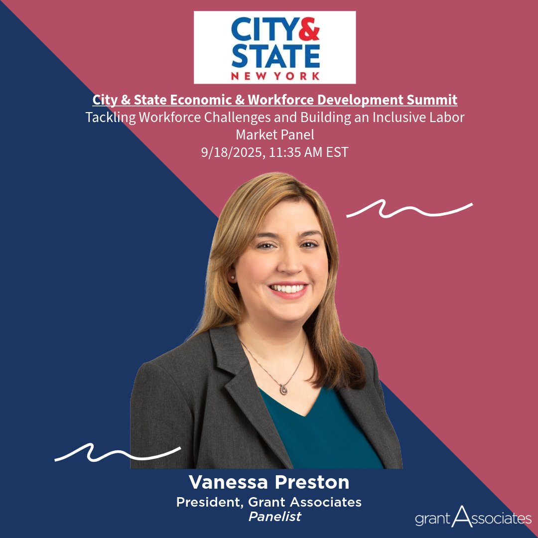 CityAndStateNY's tweet image. #sponsored

🚀 This #WorkforceDevelopmentMonth, Grant Associates is proud to join changemakers at the CSNY Economic &amp;amp; Workforce Development Summit!
Workforce development = transformational investment.

Let’s build a future-ready workforce. #InclusiveGrowth #WIOA #FutureOfWork