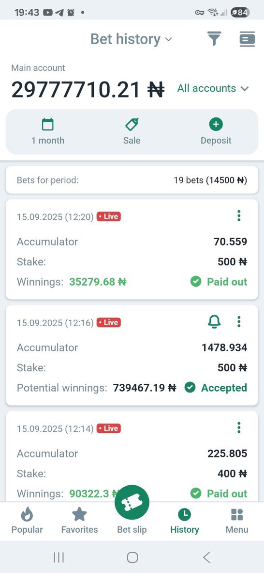 Davidspredict's tweet image. Hey @BetwinnerNg @betwinner__eng  voiding legit winning bets and disabling withdrawals is straight up fraud. This isn’t a policy issue, it’s theft. If you can’t pay winners, you shouldn’t be in the game.  
A total win of 29.7 Million 

#PayUp #ScamAlert #FraudWatch