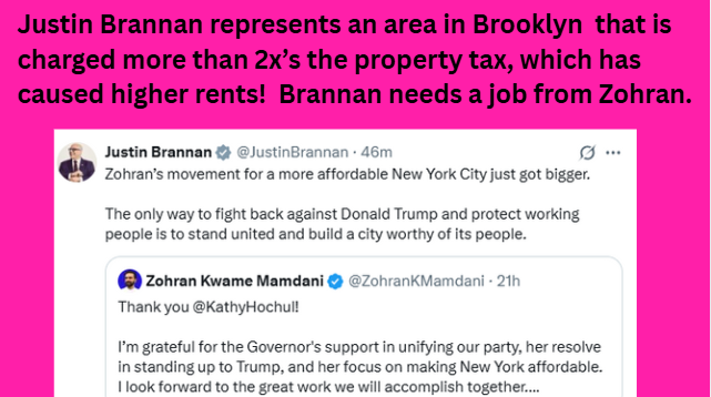 queenoftheclick's tweet image. Neither @KathyHochul or @ZohranKMamdani have done anything to make NYC more affordable. For years, both have sat back as some NY'ers are overcharged in property taxes.  #PlayingPolitics