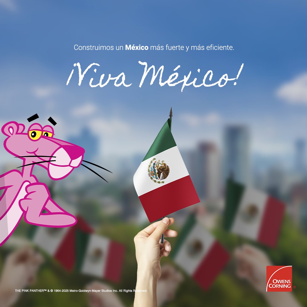 Este Día de la independencia, celebremos con soluciones que protegen lo que más importa.

Owens Corning transforma la energía en confort, el ruido en silencio y tu proyecto en legado.

¡Viva México!