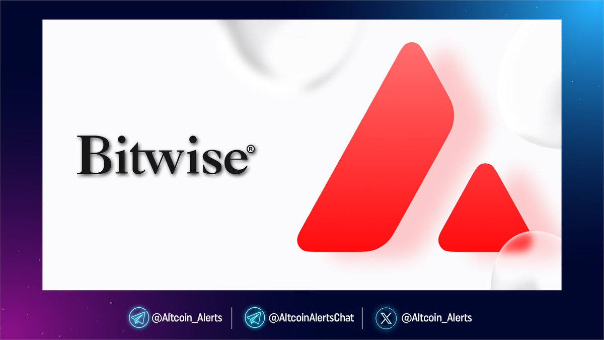 🔔 <a href="/BitwiseInvest/">Bitwise</a> Files for Spot <a href="/avax/">Avalanche🔺</a> (AVAX) ETF !

#Crypto asset manager #Bitwise has filed an S-1 with the <a href="/SECGov/">U.S. Securities and Exchange Commission</a> for a spot #Avalanche #ETF, which would directly hold $AVAX tokens with #Coinbase as custodian. If approved, the fund would track the CME CF Avalanche–Dollar