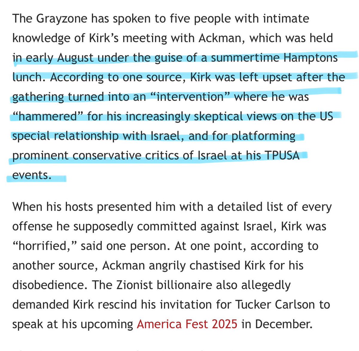 Villgecrazylady's tweet image. Holy crap. Remember that weird Rightwing influencer “fight” over the engagement ring and then those bizarre photos of Temu Sisqó and that Emily chick in the Hamptons right before they went to Israel, back in August? 

Turns out they were part of an “intervention” for Charlie Kirk…