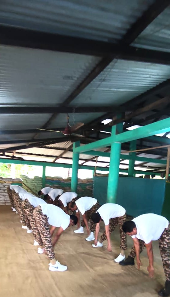 "Kickstarting the day right! ☀️💪
CRPF jawans of 20 Bn in Jiribam, Manipur, begin every morning with yoga &amp; workouts — building strength, stamina, and rock-solid unity.
#FitForce #CRPF #Manipur #YogaLife #DisciplineMatters"