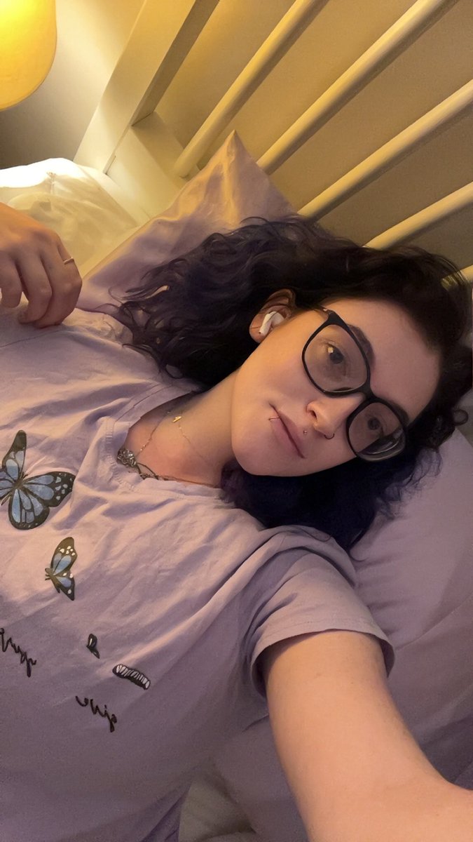 itsabbybee17's tweet photo. This is what I look like btw and yes I indeed do spend a lot of time in bed leave me alone ????? 😭 #sleepyteacher https://t.co/t6TBhBlvP0