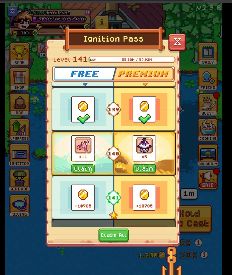 GM, it's my first time reaching level 140 on the Pass. 🎫

Another personal achievement unlocked 🏅... how are things for you?

<a href="/FishingFrenzyCo/">Fishing Frenzy</a> <a href="/BRFishingFrenzy/">Fishing Frenzy Brasil</a> 

#fishingfrenzy #ETH $FISH $RON