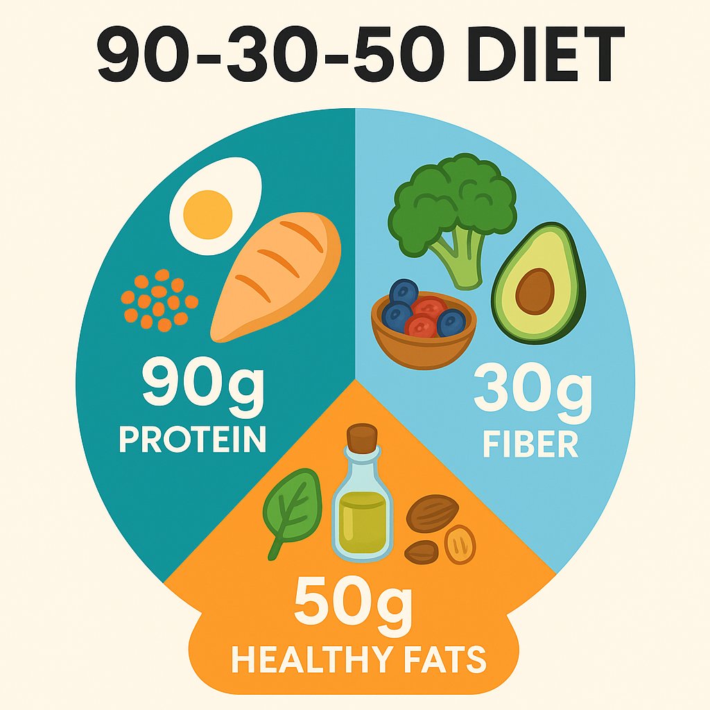 A Dive into the 90-30-50 TikTok Diet: Fact, Fad, or a First Step?
✅ benefits: supports satiety, balances blood sugar, promotes gut health, and helps with weight management
⚠️ Limitations: not individualised, feel restrictive, and could miss essential nutrients without planning