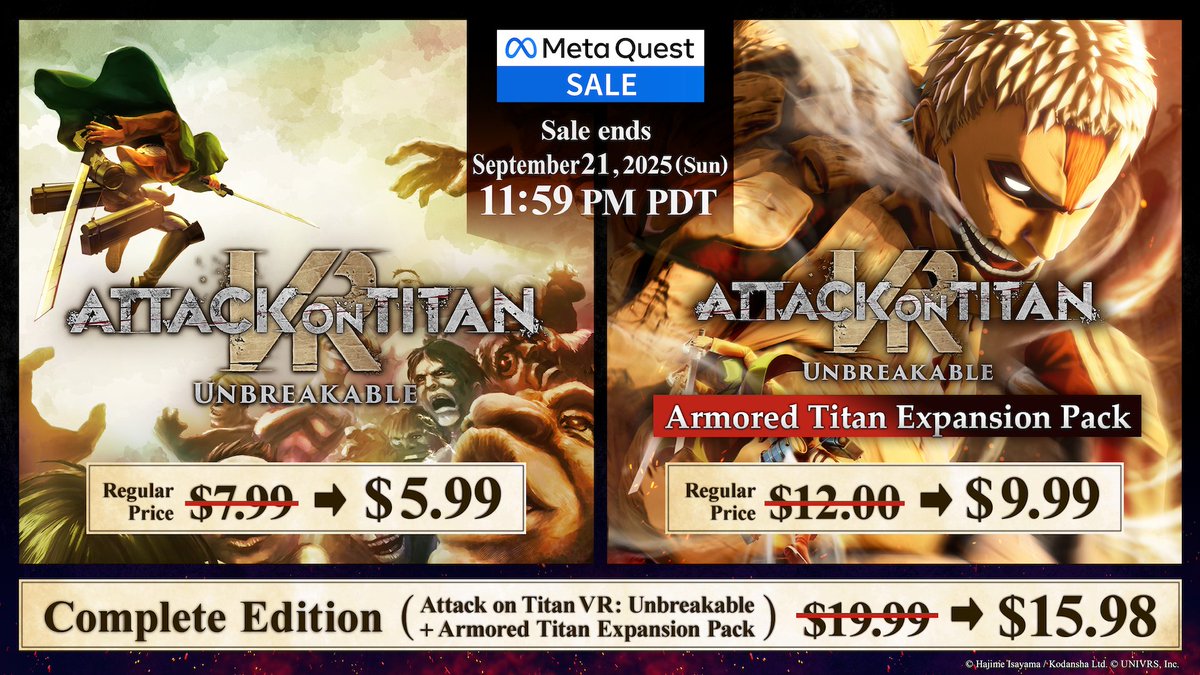 Attack on Titan VR: Unbreakable tweet media
