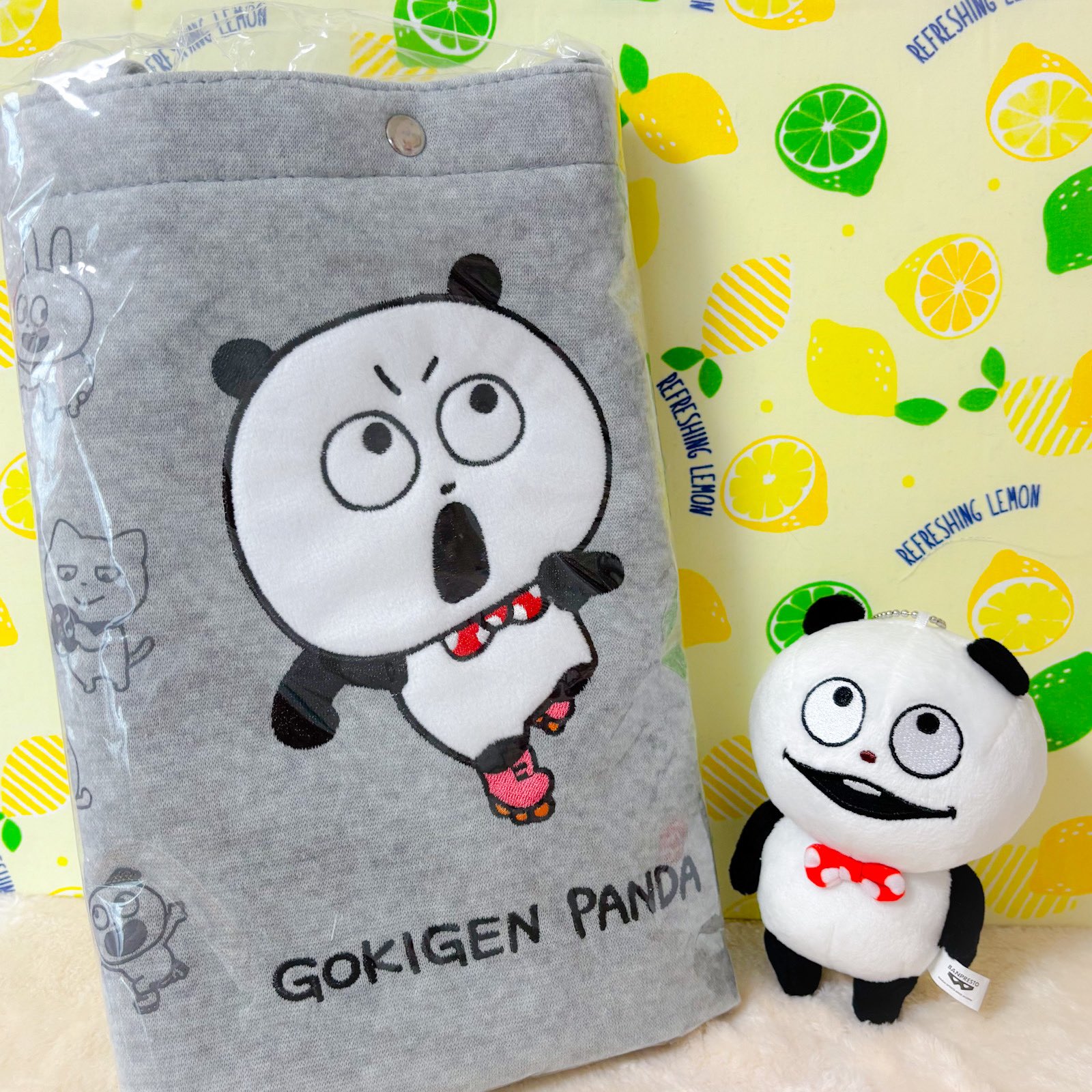 スタジオUG スウェットバッグ 収納ボックス ぬいぐるみ ごきげんぱんだ