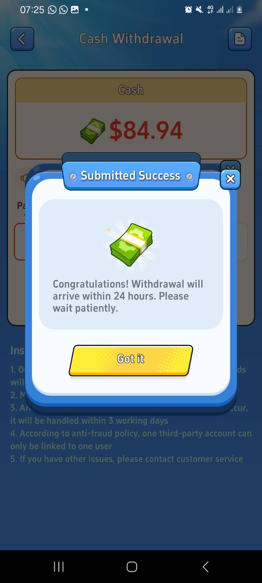 I just withdrew $84.94 (R1485.91) on Luckyunscrew. Come join me, Enter the invitation id 643171 and get $1 right away.

Download The App Here:
m.luckyunscrew.com/share/index?r_…