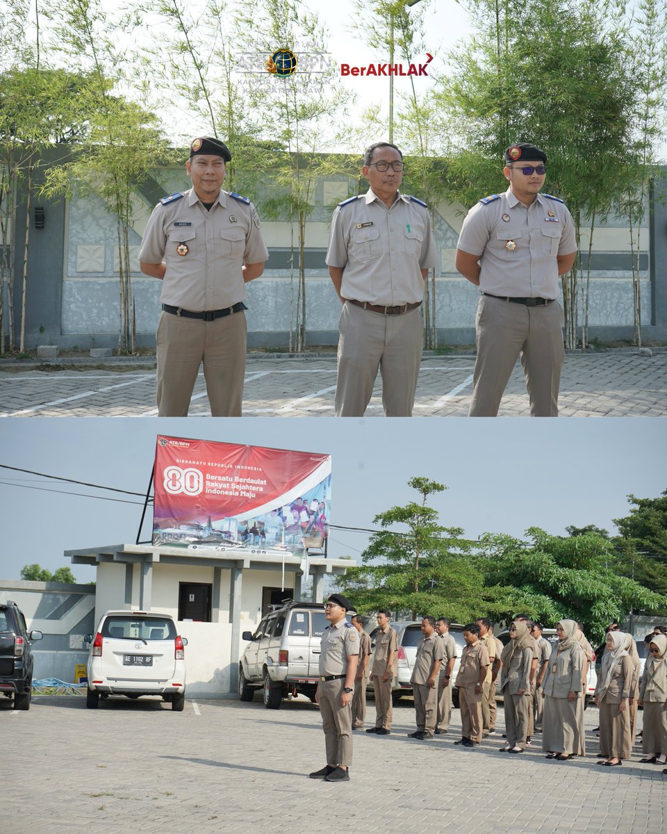 kantahkabngawi's tweet image. 🚩 Apel pagi rutin BPN Ngawi (16/9/2025) dipimpin Kasubbag TU baru, Ibu Nunuk Sugipatmintari, S.H. 👩‍💼

Fokus arahan:
✅ Selesaikan tunggakan layanan pertanahan
✅ Target WTAB 🏆
✅ Optimalkan penyerapan anggaran

Selengkapnya: kab-ngawi.atrbpn.go.id

#BPN #Ngawi #Pertanahan