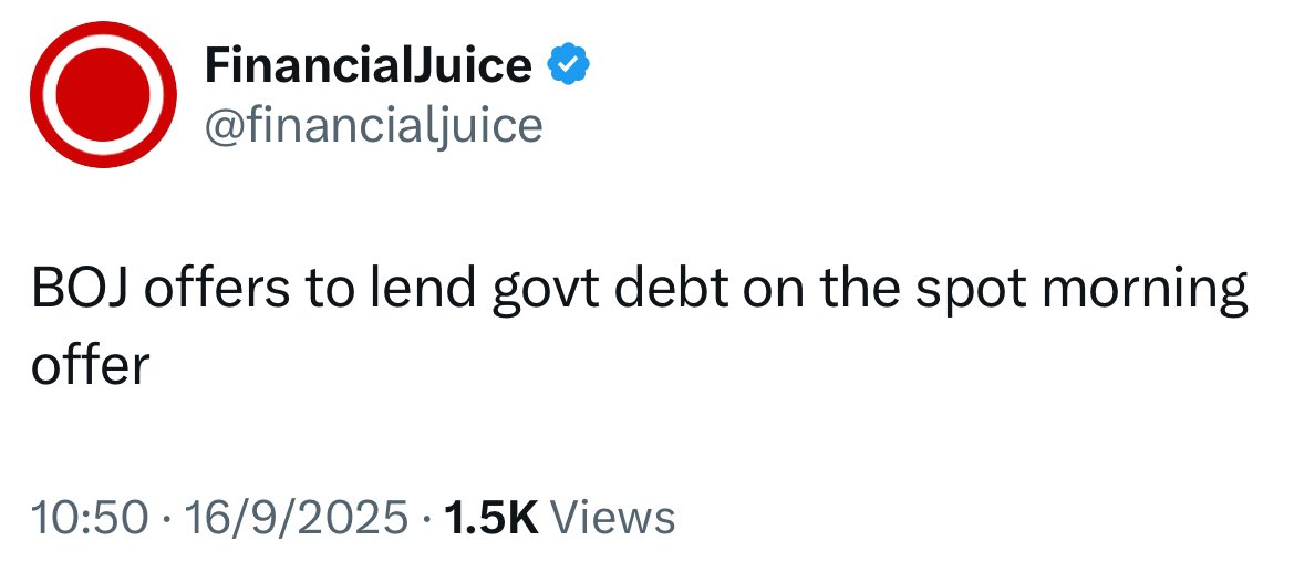 DarioCpx's tweet photo. Ladies and gentlemen, please join me to celebrate the 50th intervention milestone just achieved by the BOJ! 🥳

So funny these people still pretend they are still pursuing rate hikes in this cycle https://t.co/z92louwMHK