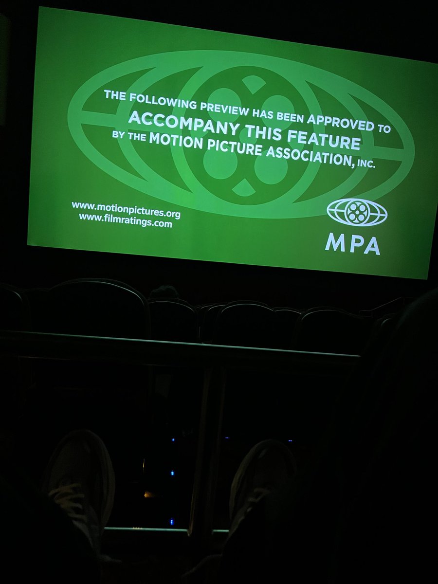 Seated for #Traumatika. These theaters have to be more respectful to indie films. It’s 11:00 on a Monday, man 😂