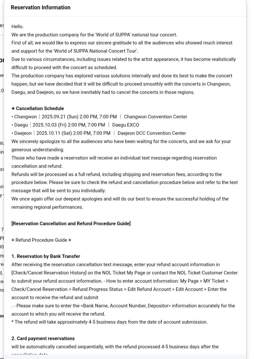 xxxxxhoooo's tweet image. WSWF THE REAL STAGE CONCERT UPDATE:

The WSWF THE REAL STAGE concert scheduled for Changwon on September 21 has been canceled‼️

#WSWF3 #WSWF