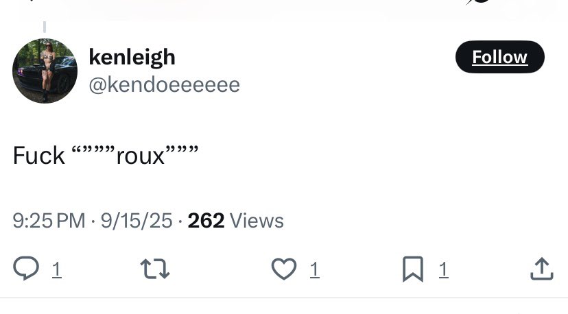 Roux tweet media
