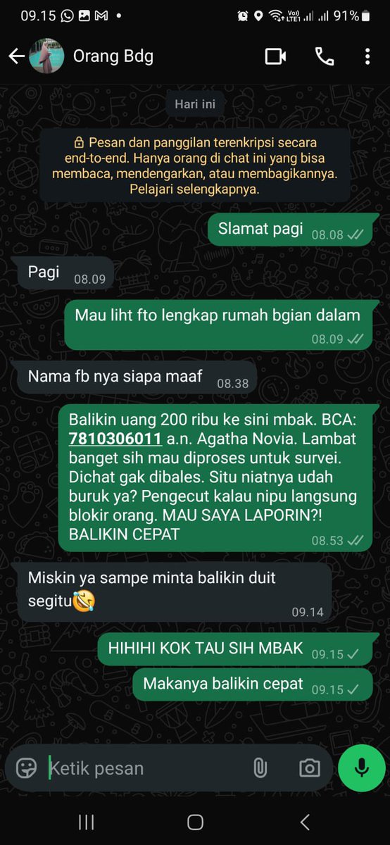 agathanoviaaa's tweet photo. Aku tau banget kalau aku yg salah karena DP dulu, walaupun hanya 200rb tapi aku ga ikhlas banget kalau org lain lebih banyak nominalnyaa. Btw aku lg nyari kontrakan di bandung tapi malah di giniin, dia sblmnya ngeshare di komplek antapani 😭. Tolong banget bantuin spam chat!!! https://t.co/nl3DDj0Kta