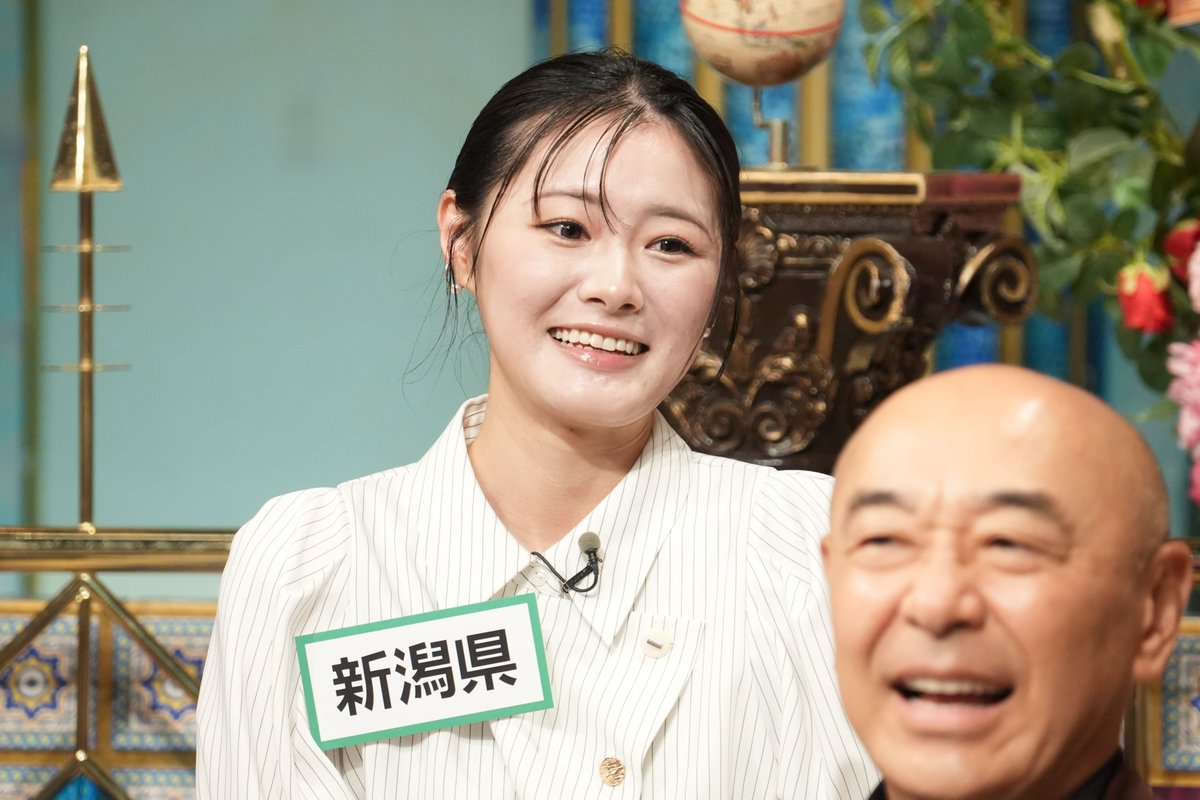 sanmagoten_ntv's tweet photo. #さんま御殿 本日よる8時
新潟×長野×群馬 隣県バトル

長野県出身 国本梨紗さんによると
日本の若者のプレイリストは
長野が牛耳っている！？

新潟県出身 長谷川玲奈さんの方言は
“にゃんわん語”！？

群馬県の“レジェンド”井森美幸さんが
当御殿主人に『こんにゃくパーク』を全力プレゼン！ https://t.co/FClQxrzCze