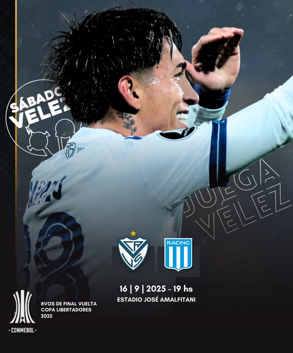 ¡HOY #JUEGAVÉLEZ! 💙🤍💙