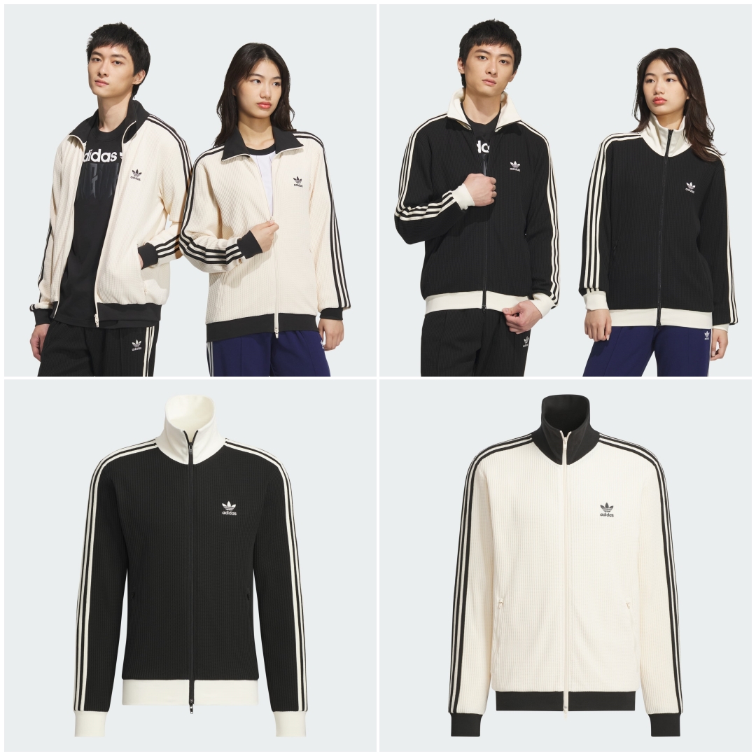 新品 adidas(アディダス) ワッフル トラックトップス スキズ　アイアン アディダス メンズ ウェア レギュラーフィット ワッフル トラック