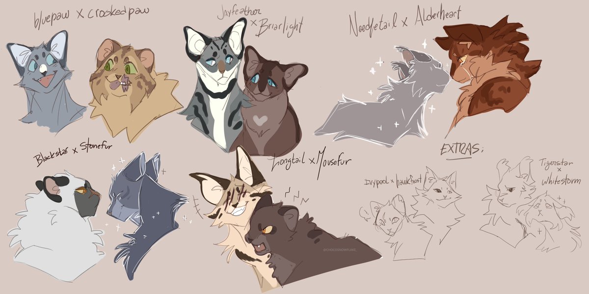 chocosnowflake_'s tweet image. boats - i mean, ships - #warriorcats #wc #warriorscats