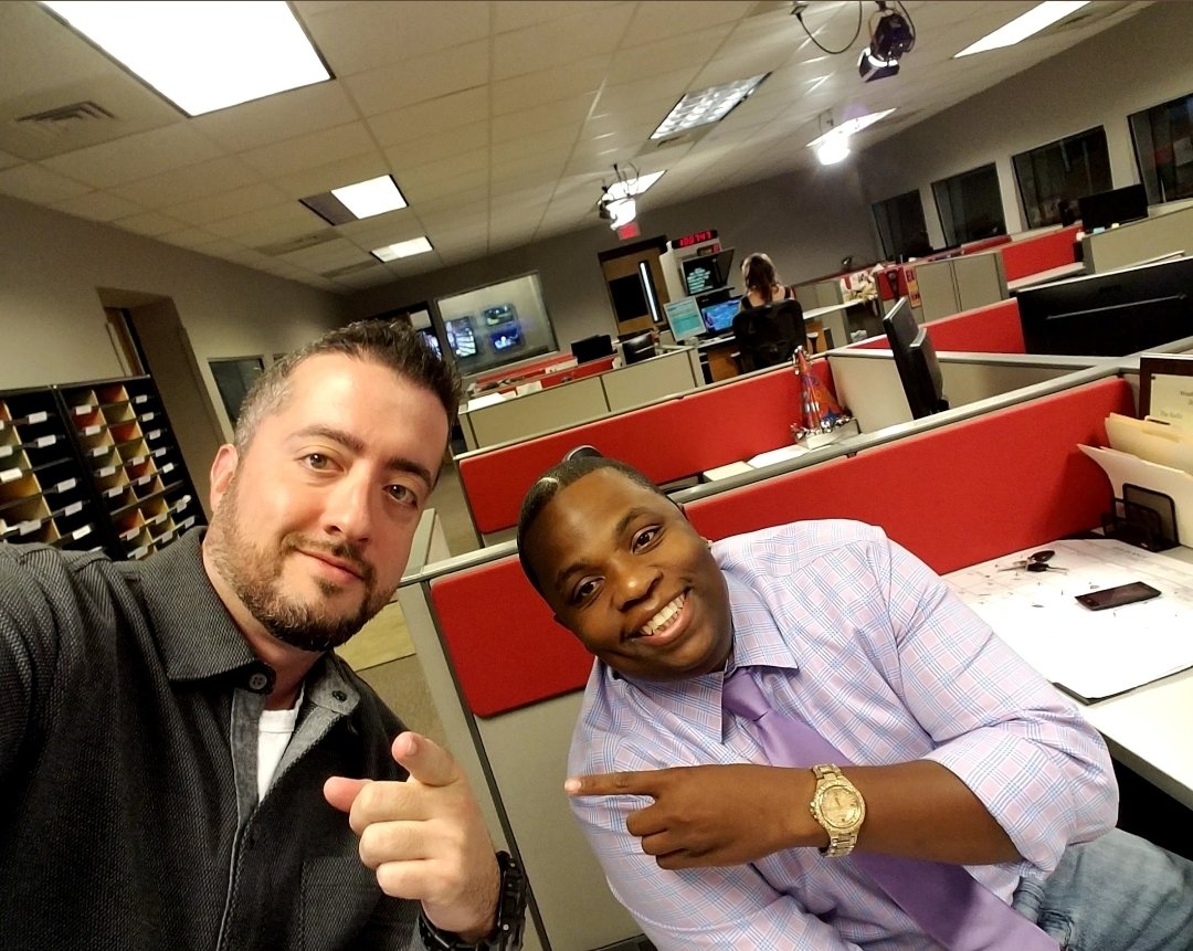 Just popped up on memories, 8 years ago with <a href="/RealQCB/">Tremaine Sloan</a> at <a href="/WCCBCharlotte/">WCCB Charlotte</a> man doing those edge shows were fun