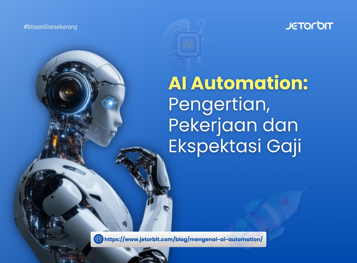 Hallo Orbiters !!

Apakah kamu tahu apa itu AI Automation?
Bukan cuma sekadar teknologi canggih, tapi juga bisa membuka peluang pekerjaan baru bahkan dengan gaji yang menggiurkan! 💼💰

Jawabannya ada di artikel lengkap ini 👉 jetorbit.com/blog/mengenal-…