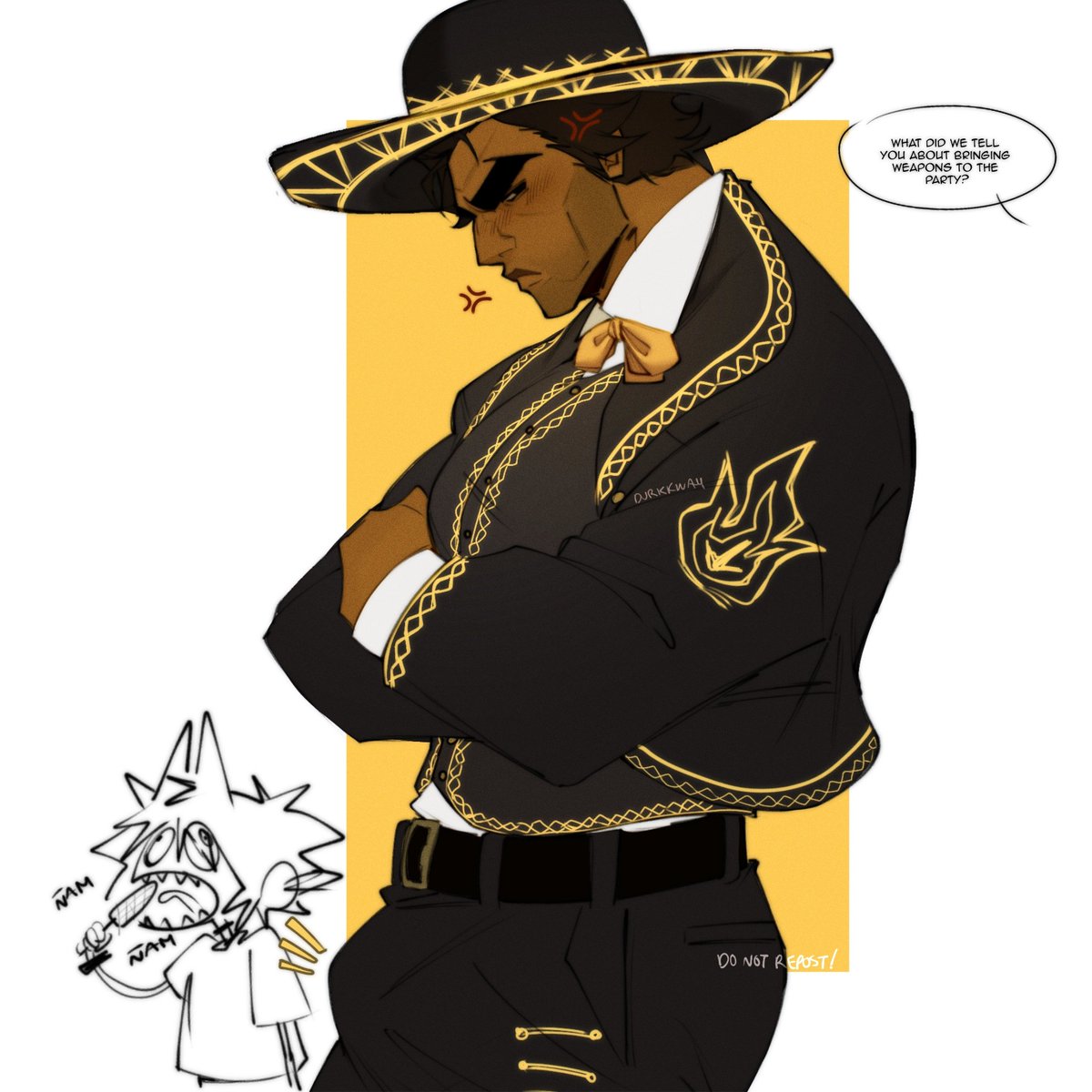 durkkway's tweet image. That's not a weapon (Viva México!)
#MiguelOHara