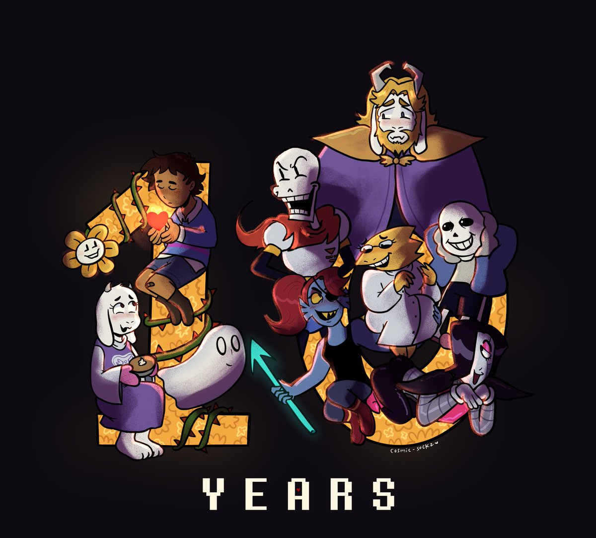 10 YEARS OF DETERMINATION ❤️

#undertale10thanniversary #UNDERTALE10周年コンサート #undertale #undertaleFanart