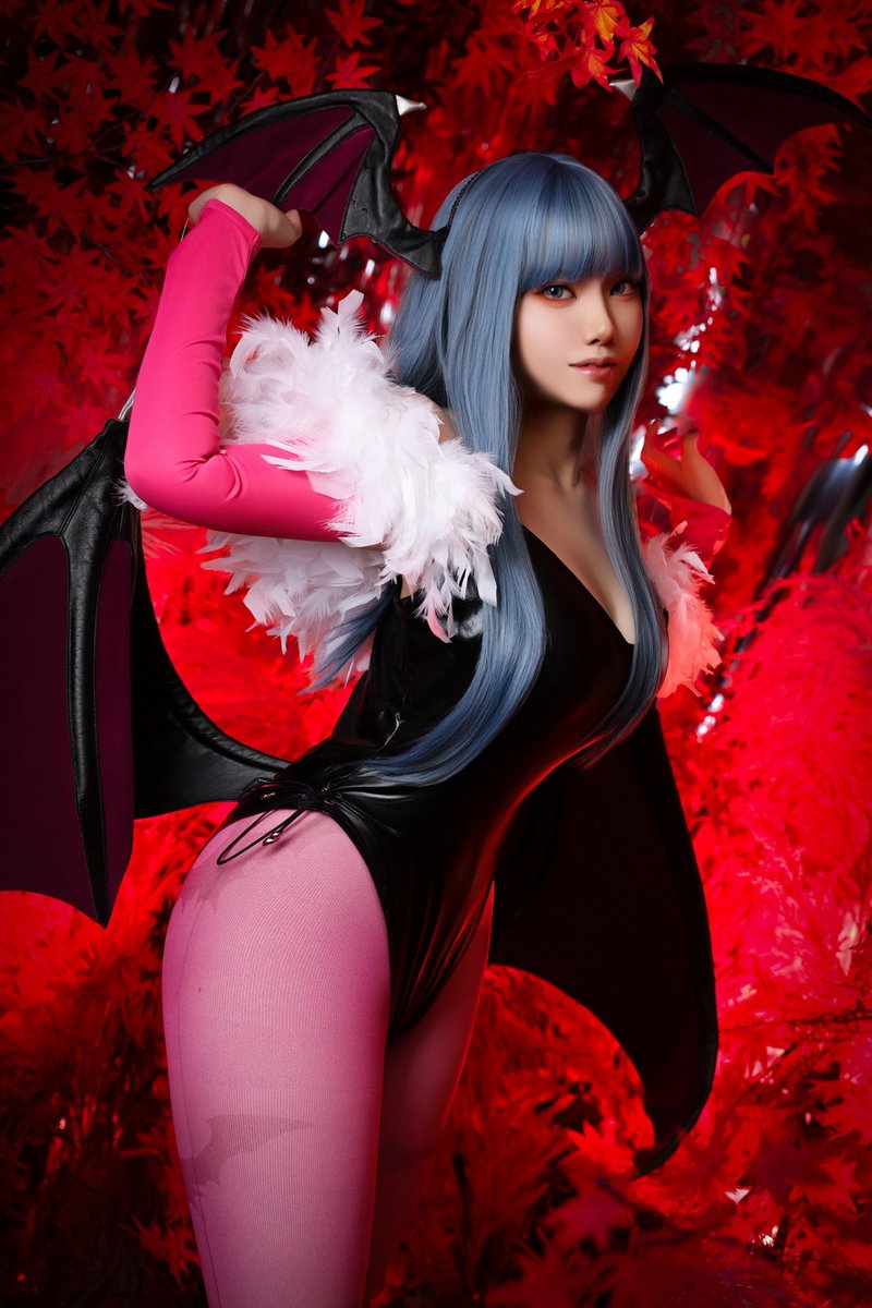playing_games39's tweet photo. わしファンマーク的なのが🦇なんよ

まーじでやりたかったモリガン
やっと出来た

📷:@hina_nist https://t.co/JI7laVvybH