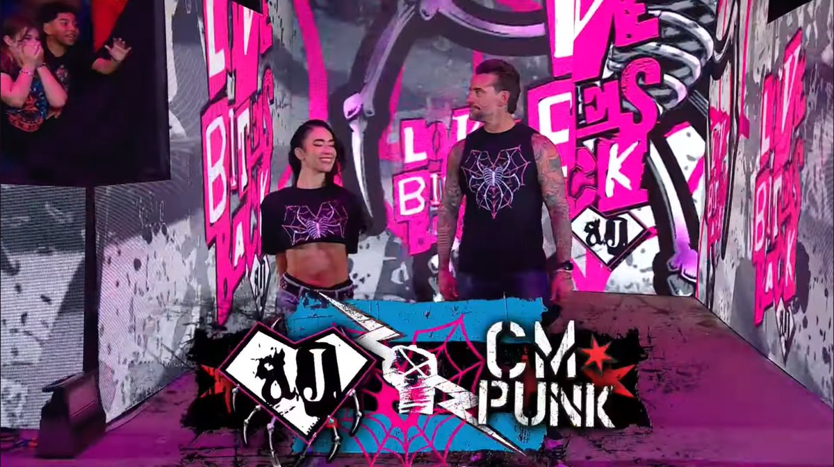 soooooo... hey <a href="/WWEShop/">WWEShop.com</a>, how are you doing? good? that's good.

so hey. do you see that spiderweb punk logo? yeaahhh.. put that on a t-shirt for me, okay? 

give us an AJPunk shirt. 😊