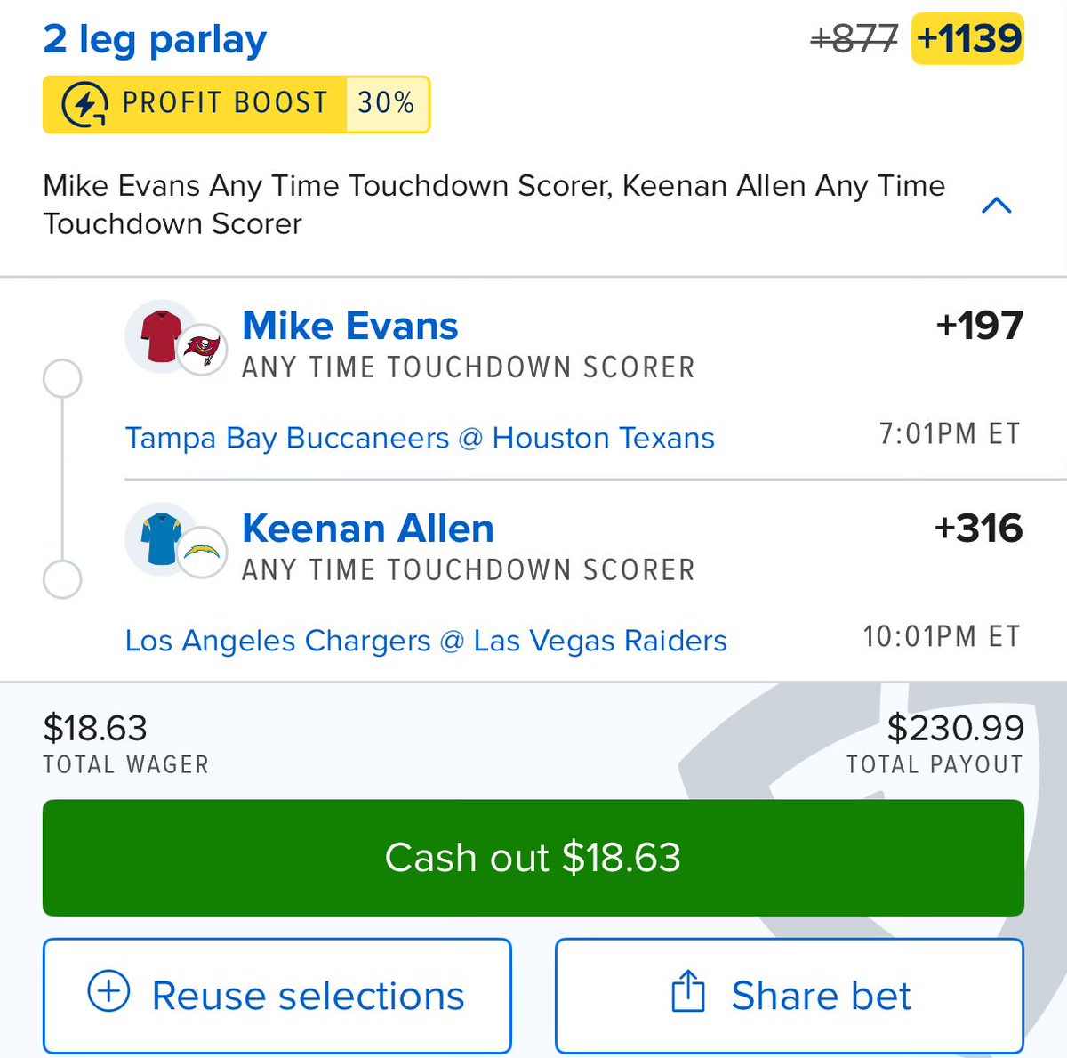 shlickway's tweet photo. MNF lotto picks. Let’s get it 💰 https://t.co/mj4kUOZzBm