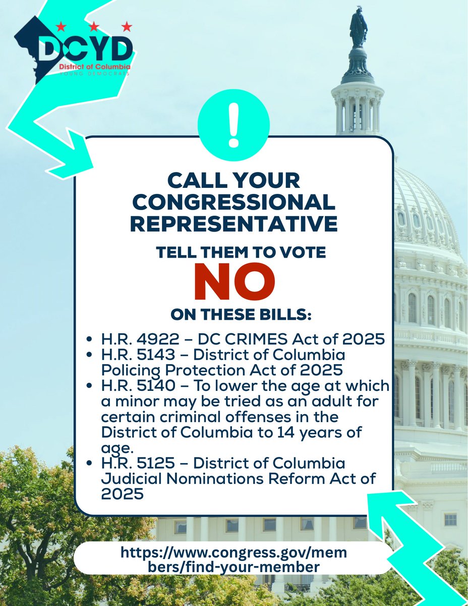 Congress is planning to vote on these bills THIS WEEK. Once again, Congress is intervening in our local affairs. Call your Reps now! 

congress.gov/members/find-y…