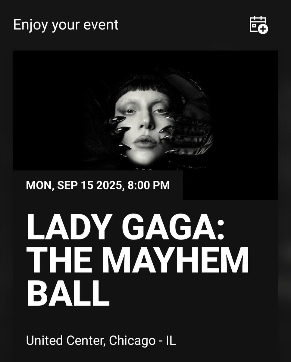 On my way to see Lady Gaga for the first time. 🥹🥰 Bring on the MAYHEM. 🖤