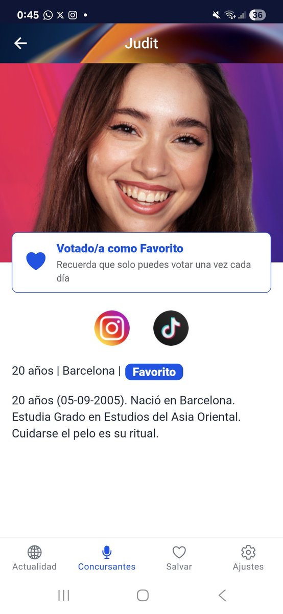 deberes hecho, ojala dure muchisimo tiempo 
#OTGala0