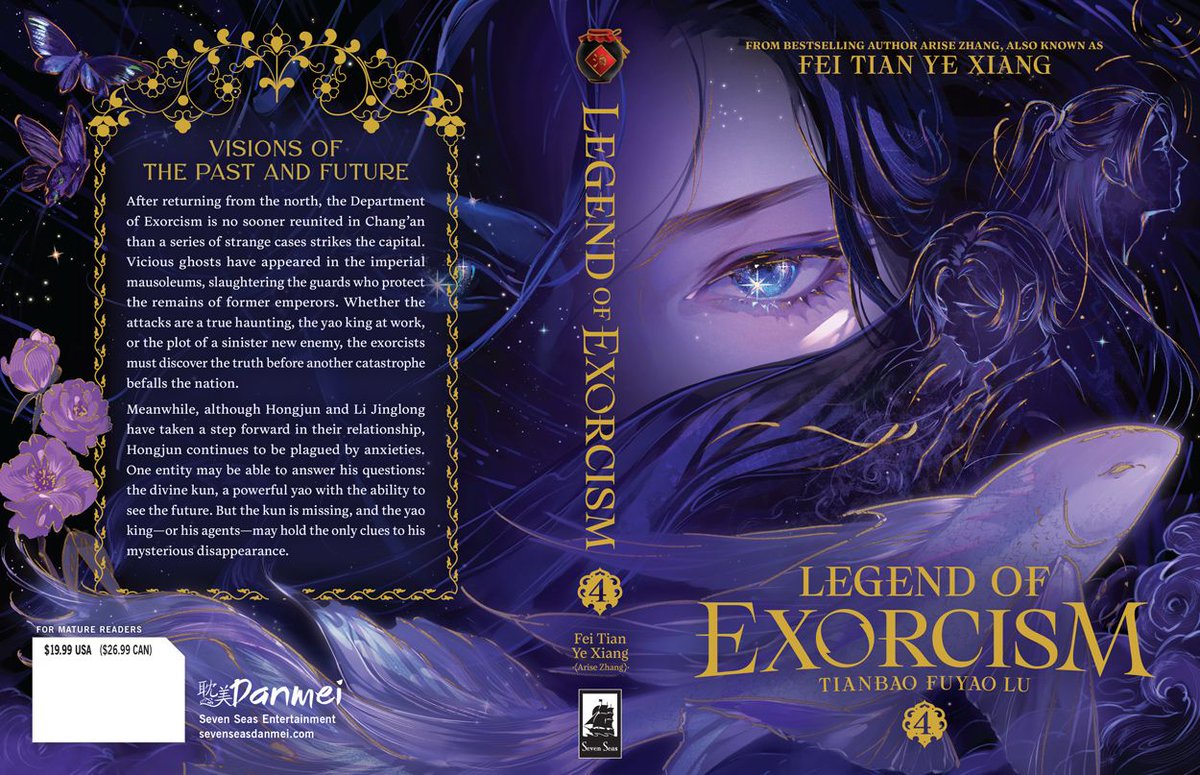 gomanga's tweet image. New #danmei cover reveal! ✨ LEGEND OF EXORCISM: TIANBAO FUYAO LU (NOVEL) Vol. 4 by Arise Zhang, aka Fei Tian Ye Xiang (非天夜翔), with beautiful series art by @kkcoocool! #SevenSeasDanmei #LegendOfExorcism

Out in English this December—pre-order now:
sevenseasentertainment.com/books/legend-o…
