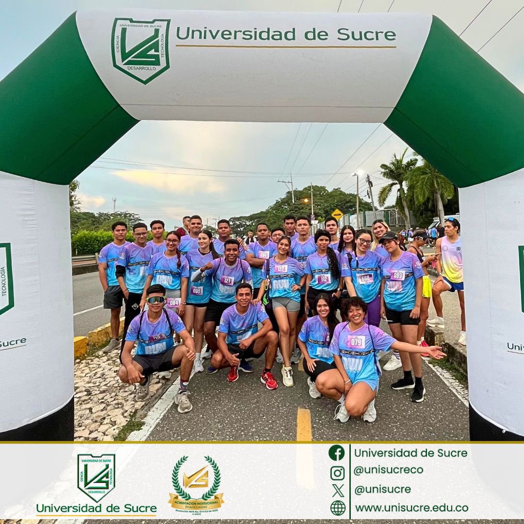 🟢⚪️La comunidad Unisucreña se sumó con energía y entusiasmo a esta gran jornada deportiva del FitFest, viviendo la experiencia de la maratón 5K y promoviendo hábitos de vida saludable. 🏃🏼‍♀️🏃🏻✨