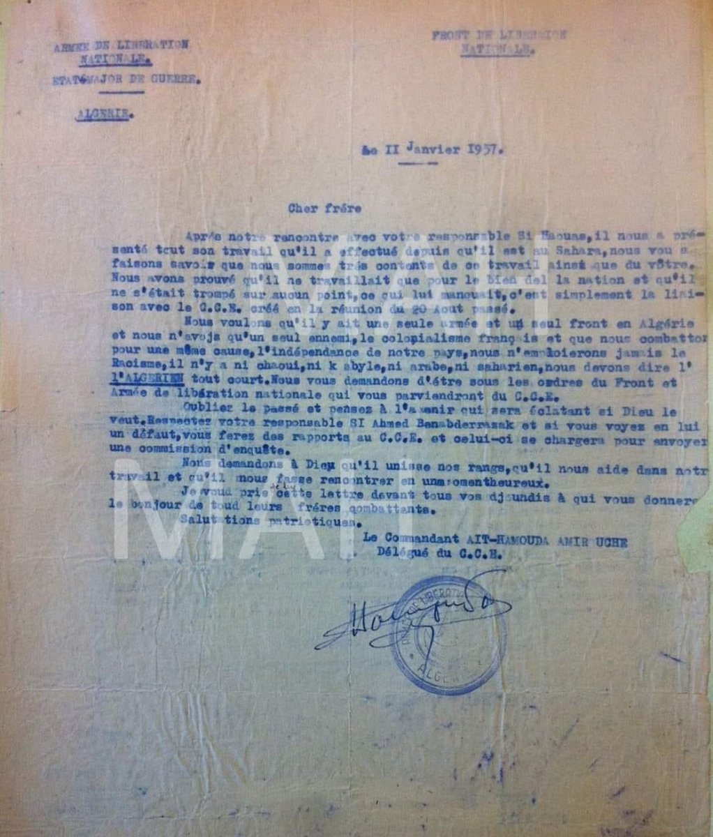 Kabyle petit-fils de moudjahid et fier d’être algérien. On sait ce qui coule dans notre sang nous pas comme toi sale fils de harki