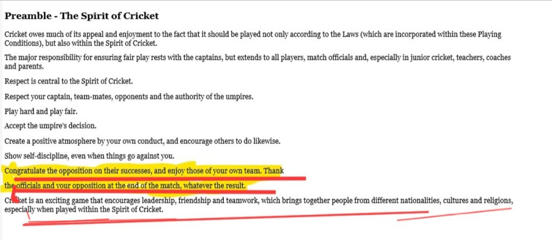 Who expect a fair decision from ICC? 
With Gupta, Wasim and Easey all on wrong side to interpret "spirit of cricket" as only a suggestion in preamble and not a law with regard to shaking hands, it is unfortunate that ICC itself will open a flood gate of hurting "spirit of