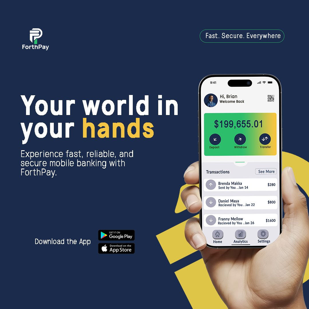 Temijasola's tweet photo. Say hello to Forthpay!

I assist brands with designs that not only captivate but also convert.
 With a keen eye for detail and a deep understanding of branding strategies, I will elevate your project/ Brand to new heights.

Hire me for your new project https://t.co/ZzkLWJhlui