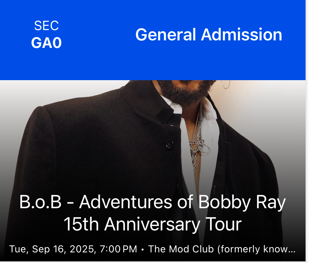 🎟️Giveaway🎟️: 2 tix to see B.o.B &amp; Chiddy Bang this Tues at The Mod Club.

To enter:
Repost &amp; like this post
Reply with your favourite song
DM your full name &amp; email address