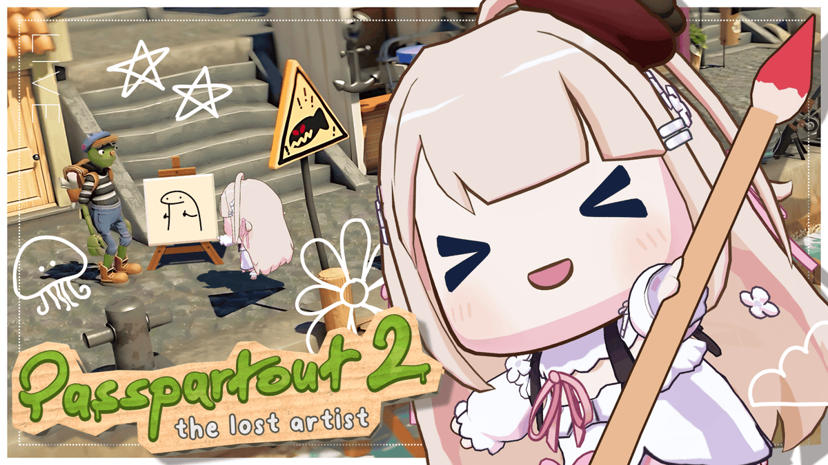 ·.︵︵

ᴛᴏᴅᴀʏ's sᴛʀᴇᴀᴍ 
     ▸ 1ᴘᴍ ᴊsᴛ / 9ᴘᴍ ᴘᴅᴛ 

Passpartout 2
youtube.com/watch?v=mlZJ2O… ⟡

　　　　　　　       ︶︶ ꔫ .·

When Your Art Skills Go From Picasso to Potato🎨
Today I prepared something , so if you can, please come join from the very beginning👀